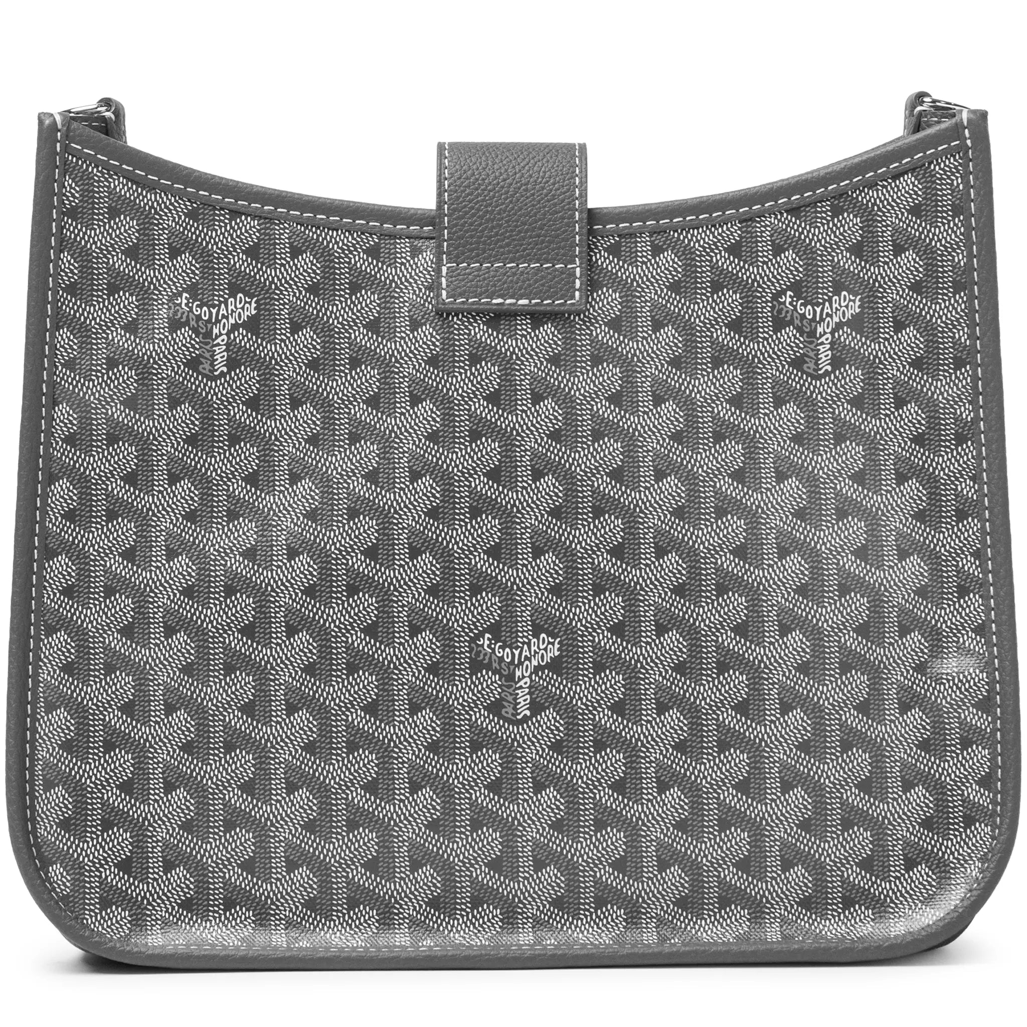 Back View of Goyard Musette Pm Grey Bag MUSETTPMLTY51CG51P